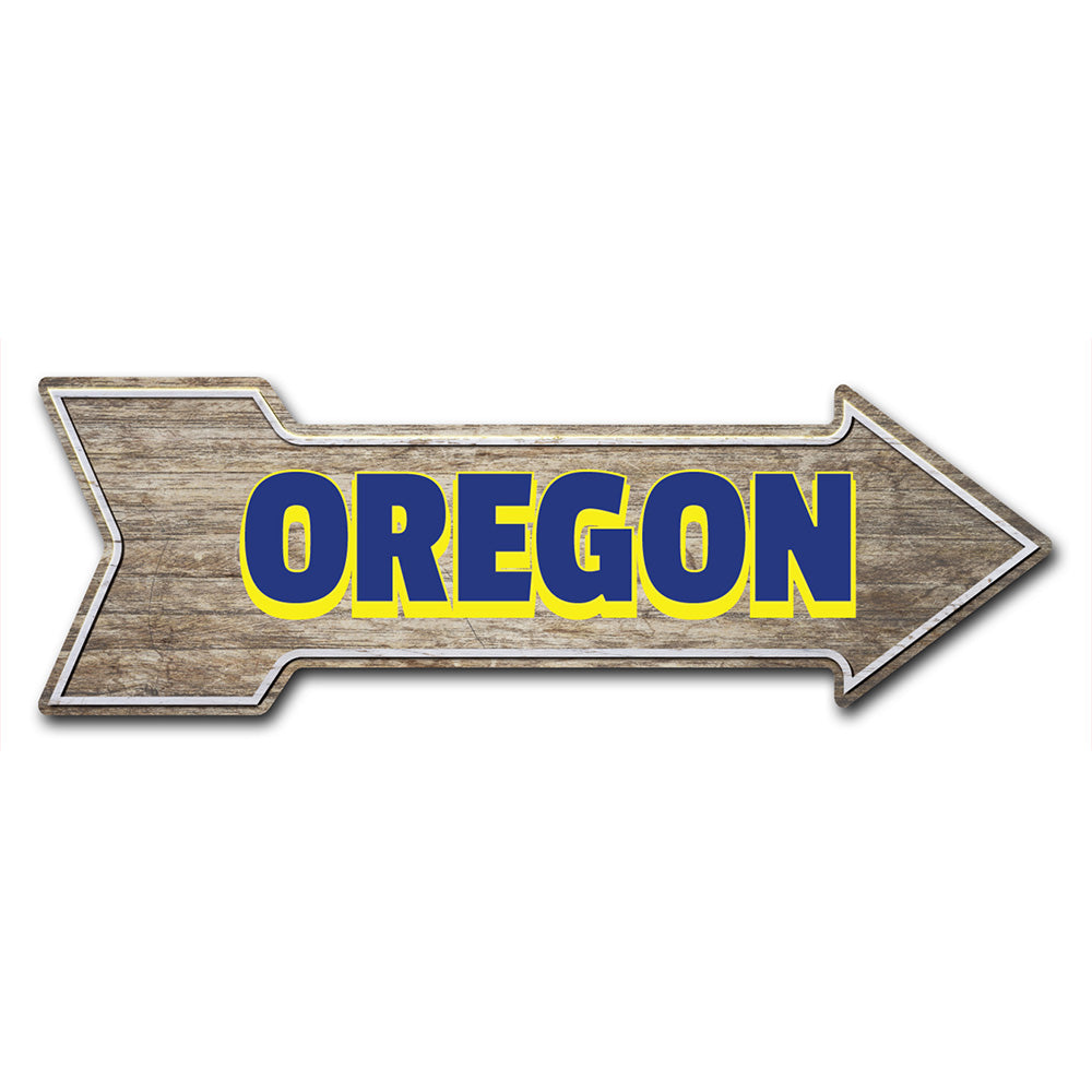 Oregon Arrow Sign