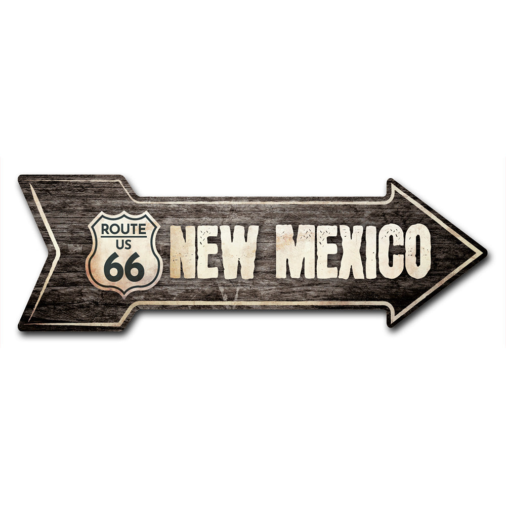 New Mexico 66 (2) Arrow Sign