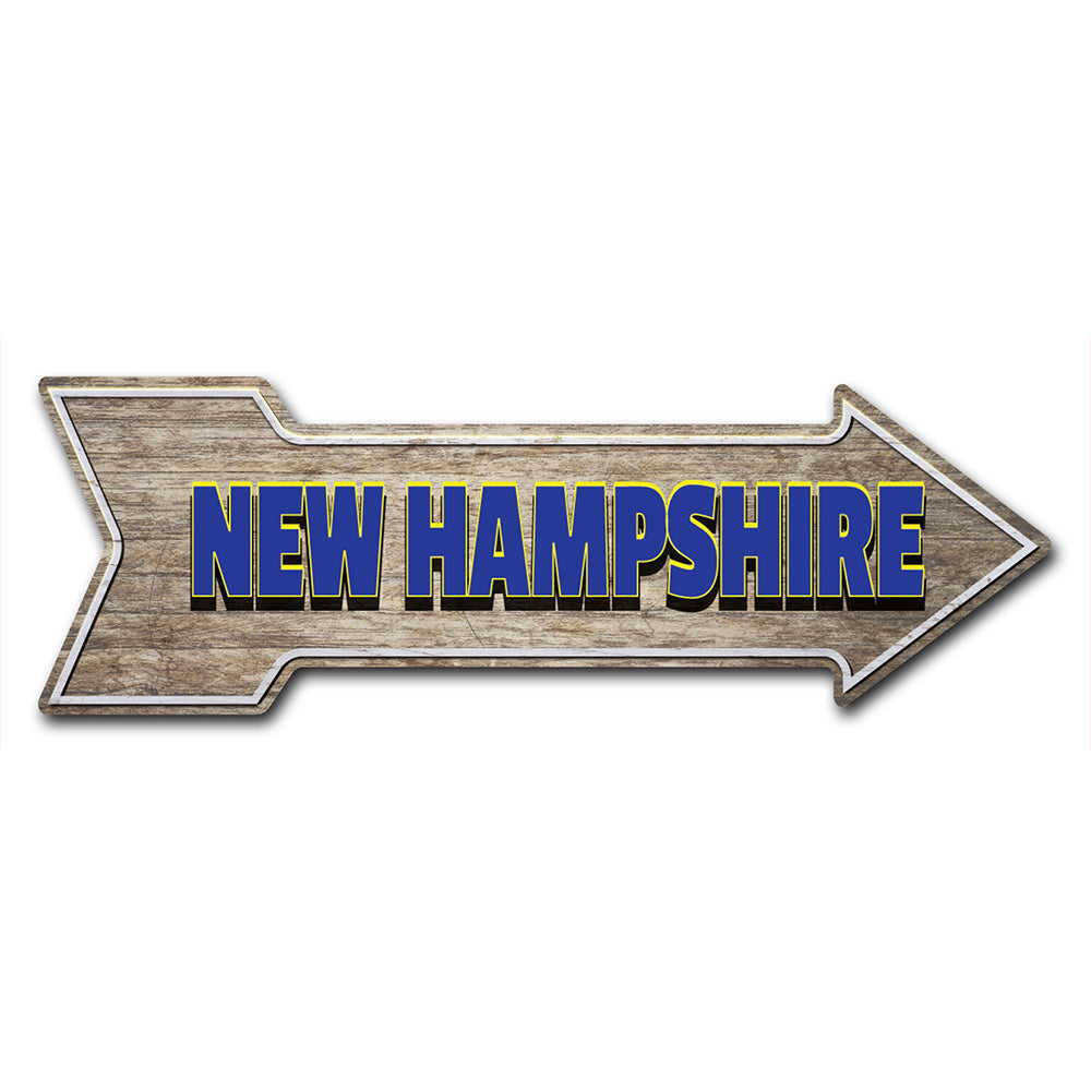 New Hampshire Arrow Sign