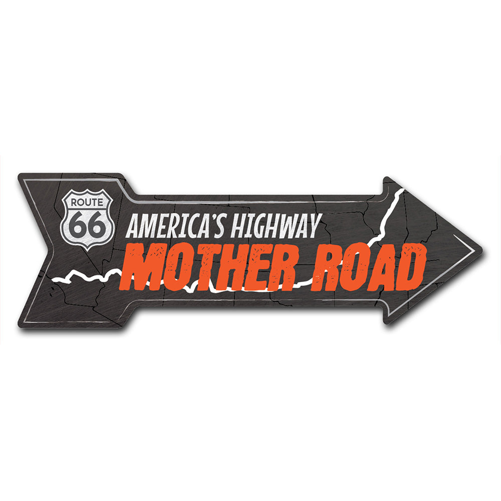 Mother Road 66 2 Arrow Sign
