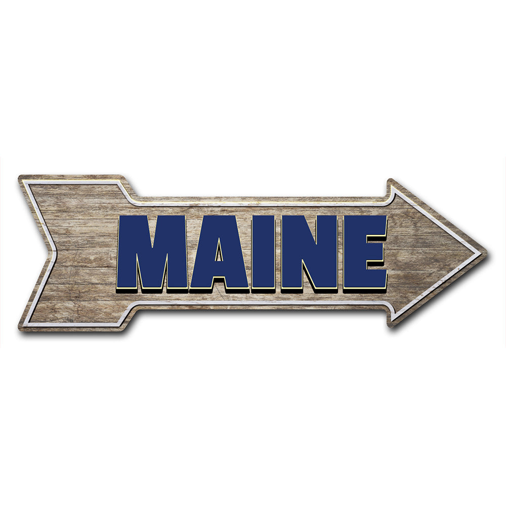 Maine Arrow Sign