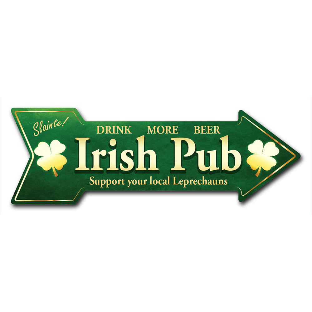 Irish Pub Arrow Sign