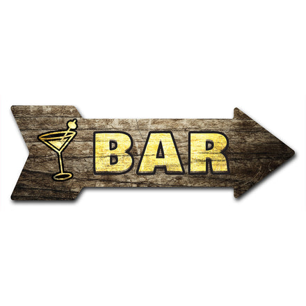 Bar Arrow Sign