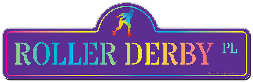 Roller Derby Street Sign