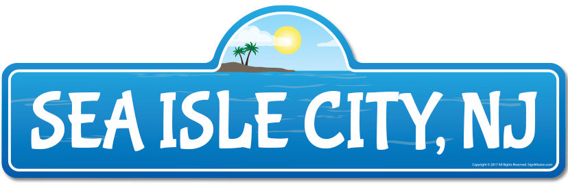 Sea Isle City, NJ New Jersey Beach Street Sign