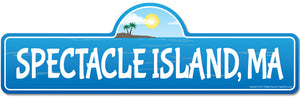 Spectacle Island, MA Massachusetts Beach Street Sign