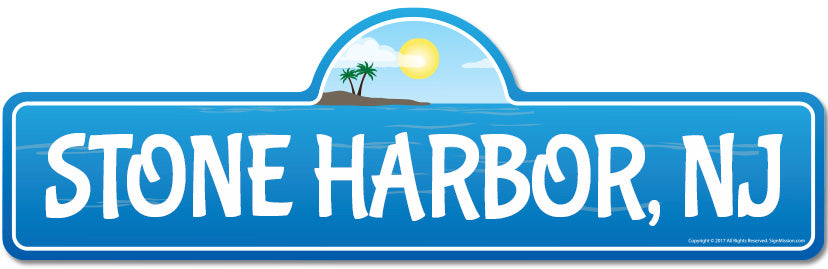 Stone Harbor, NJ New Jersey Beach Street Sign