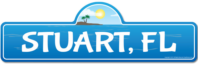 Stuart, FL Florida Beach Street Sign