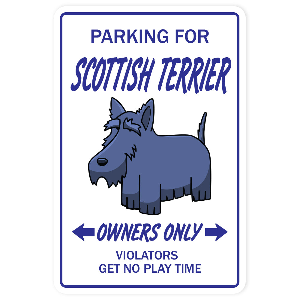 SCOTTISH TERRIER Novelty Sign