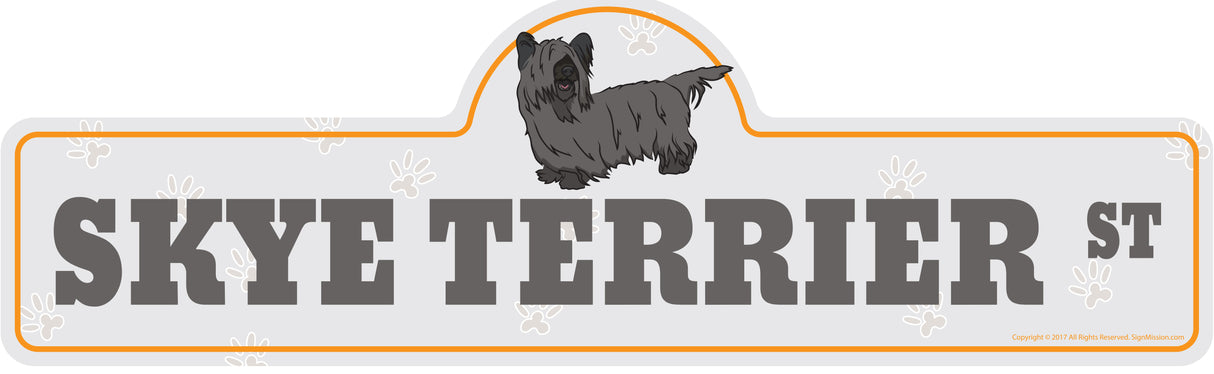 Skye Terrier Street Sign