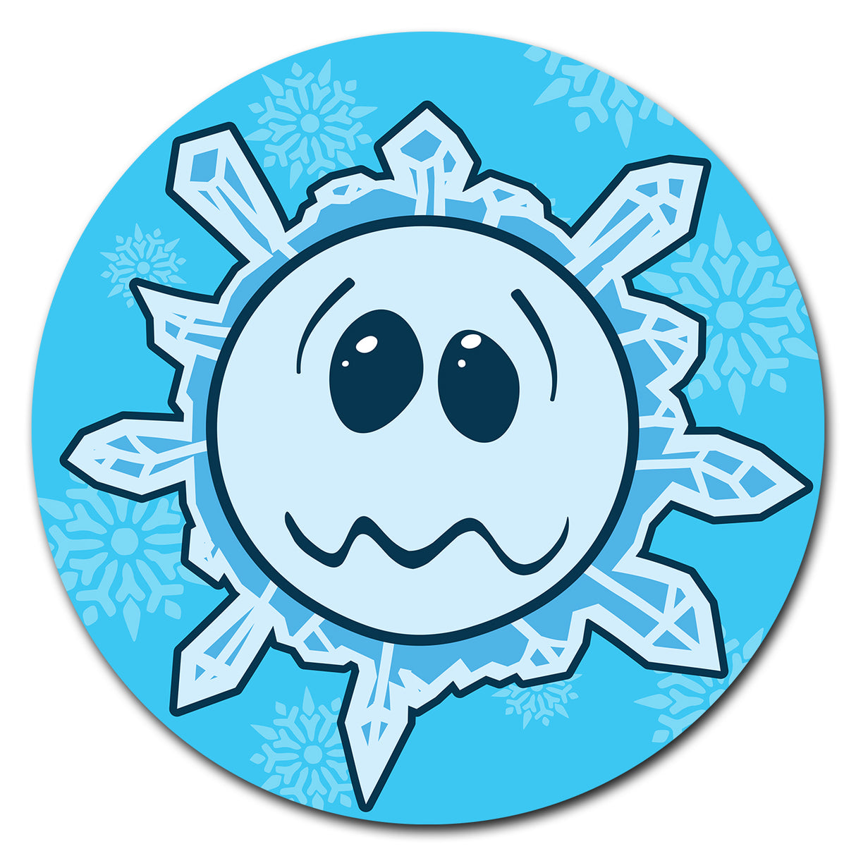 Snowflake Frazzled Circle
