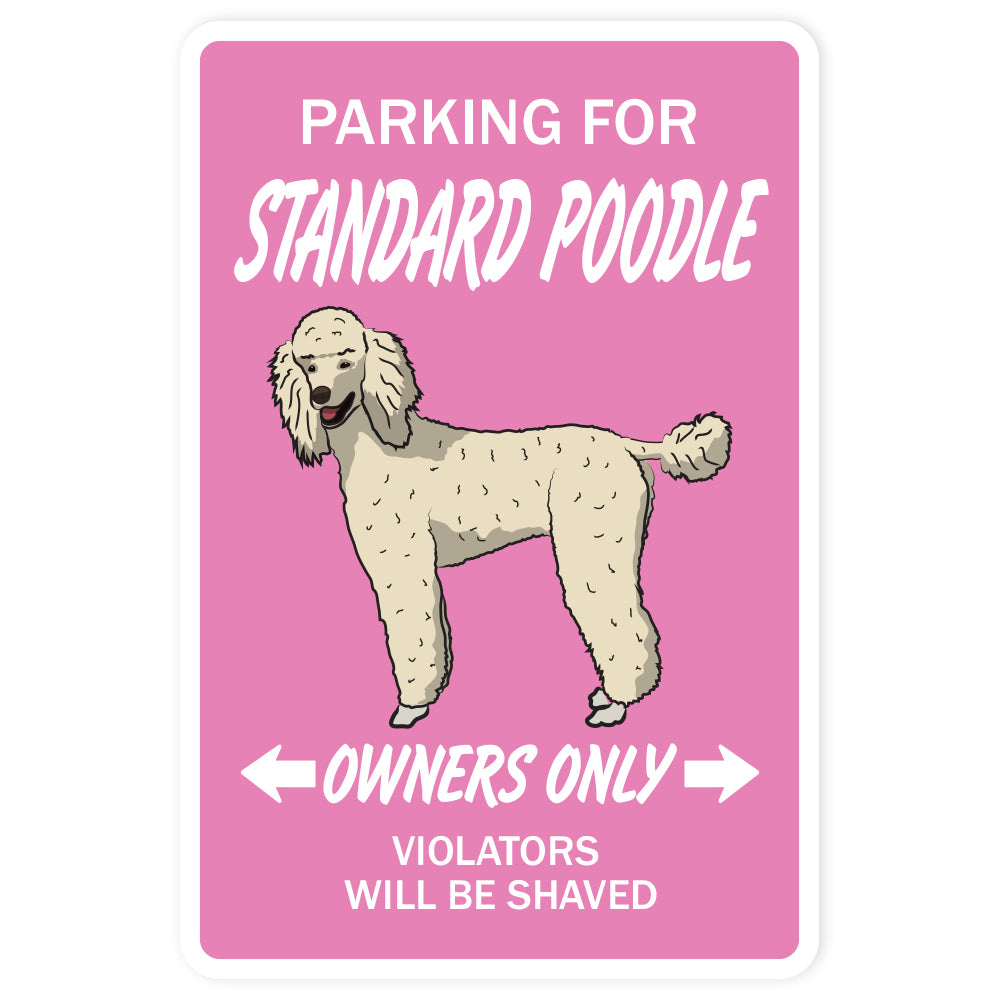 Standard Poodle Vinyl Decal Sticker