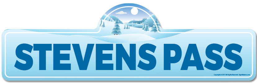 Stevens Pass Street Sign