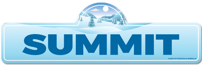 Summit Street Sign