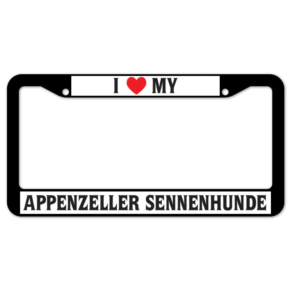 I Heart My Appenzeller Sennenhunde License Plate Frame
