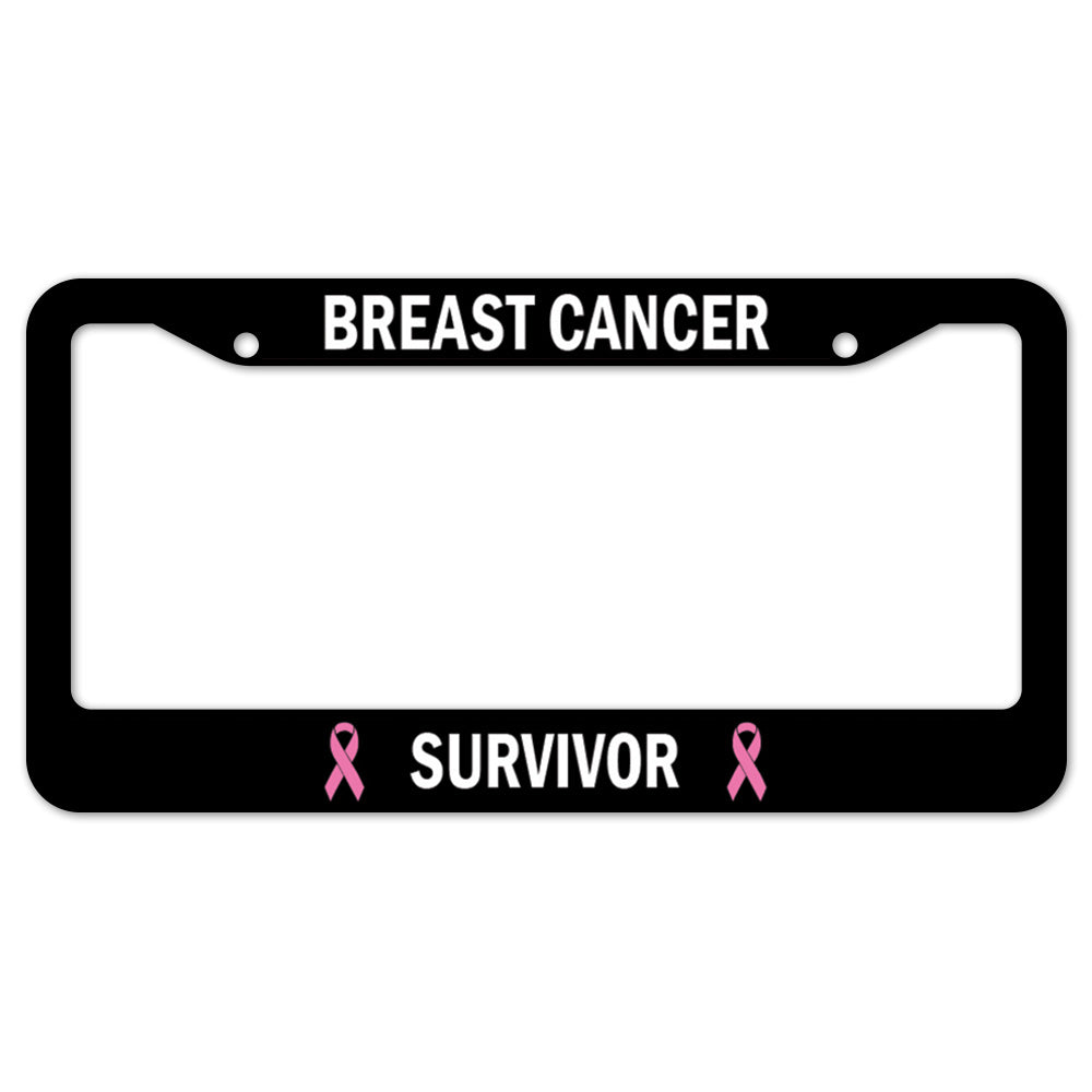 Breast Cancer Survivor License Plate Frame