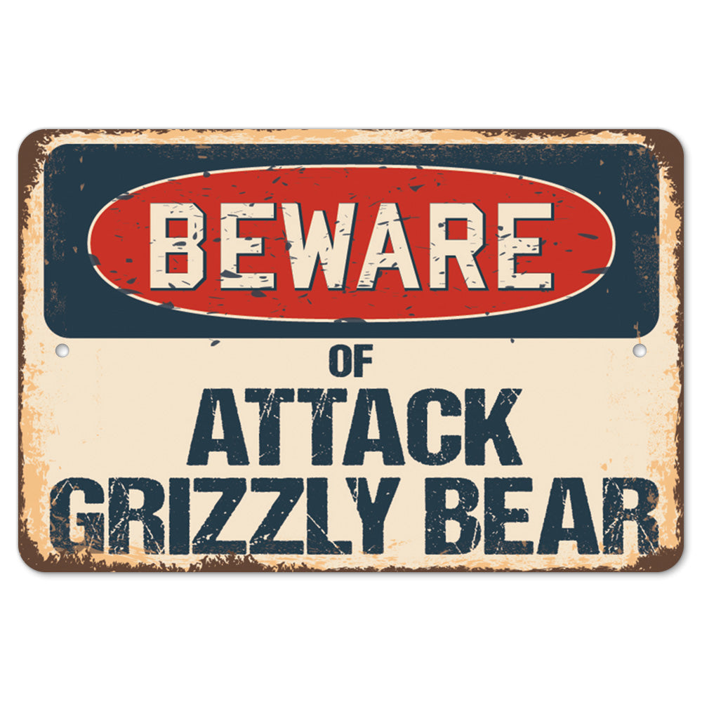 Beware Of Attack Grizzly Bear