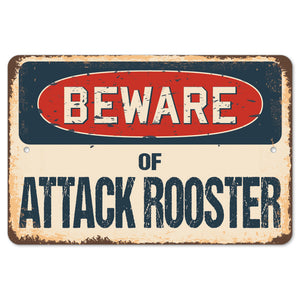Beware Of Attack Rooster