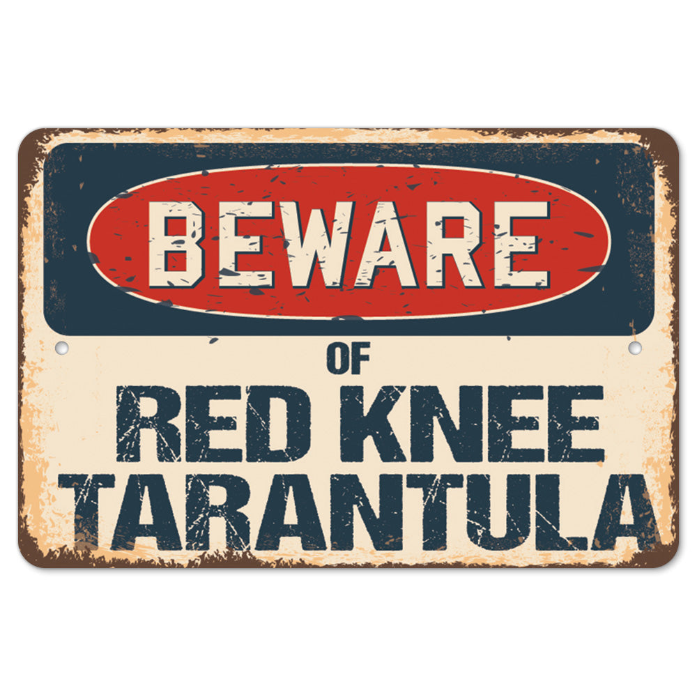 Beware Of Red Knee Tarantula