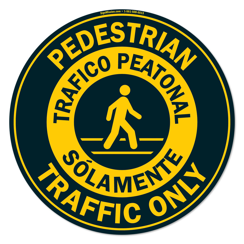 Pedestrian Traffic English Spanish