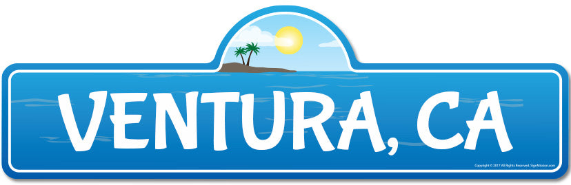 Ventura, CA California Beach Street Sign