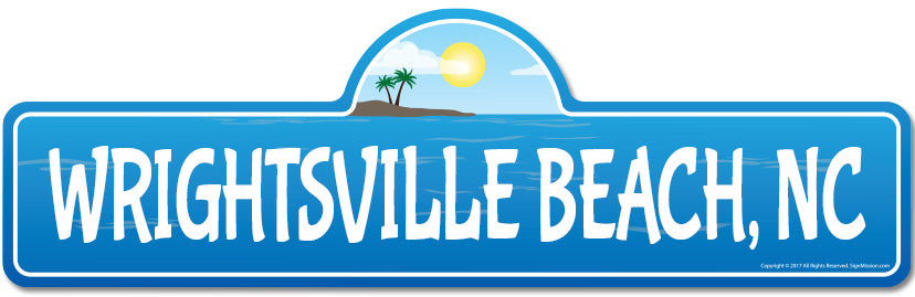 Wrightsville, NC North Carolina Beach Street Sign