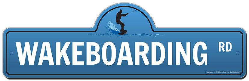 Wakeboarding Street Sign