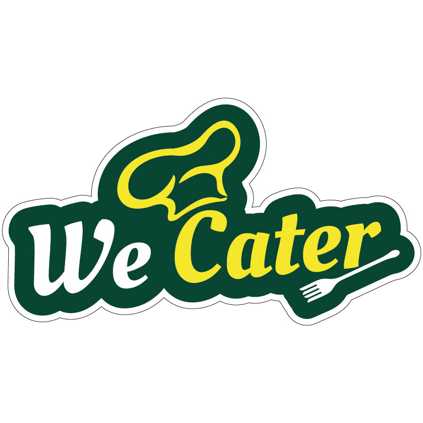 We Cater Die-Cut Decal