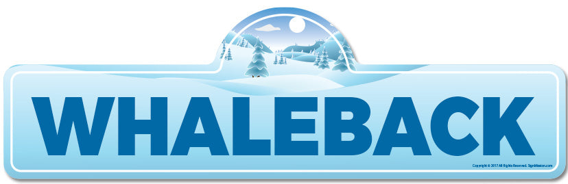 Whaleback Street Sign