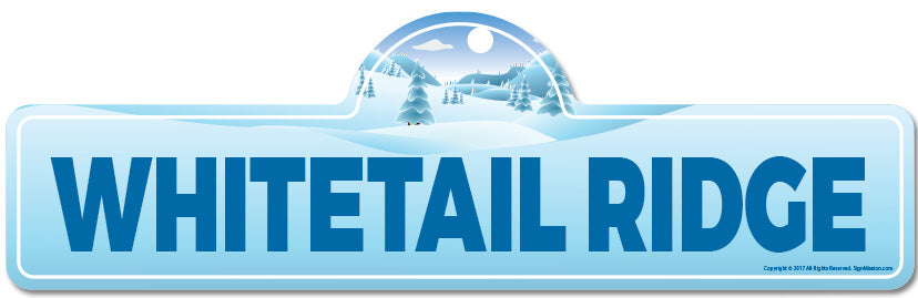 Whitetail Ridge Street Sign