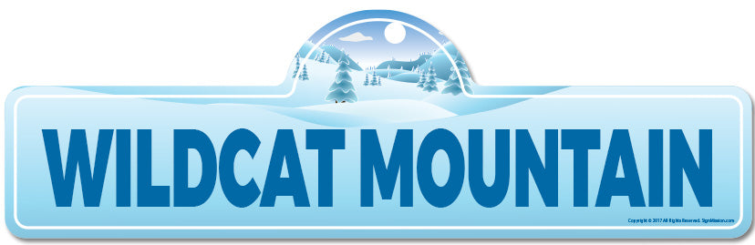 Wildcat Mountain Street Sign