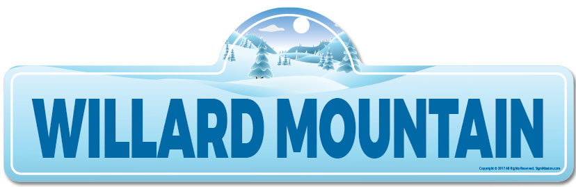 Willard Mountain Street Sign
