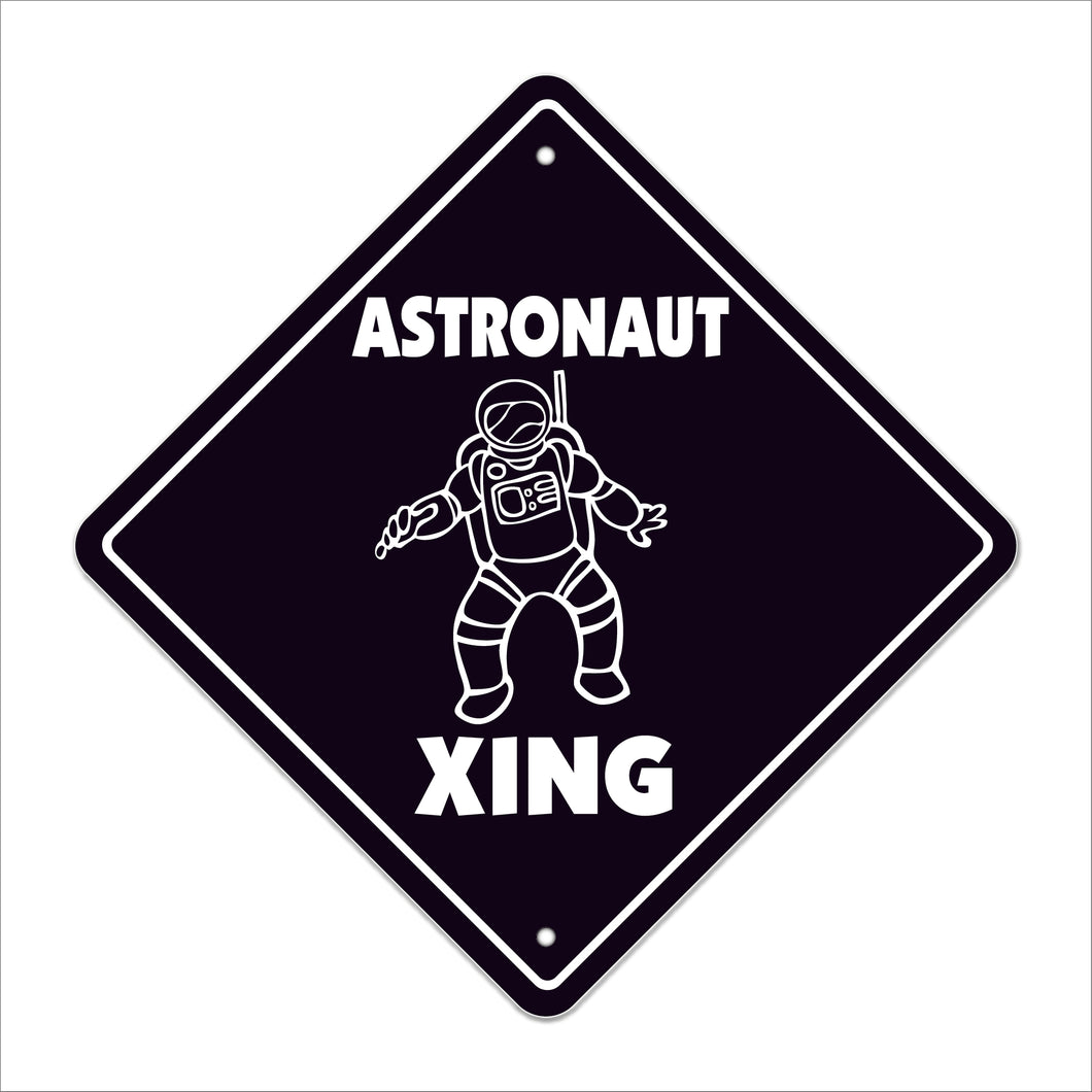 Astronaut Crossing Sign