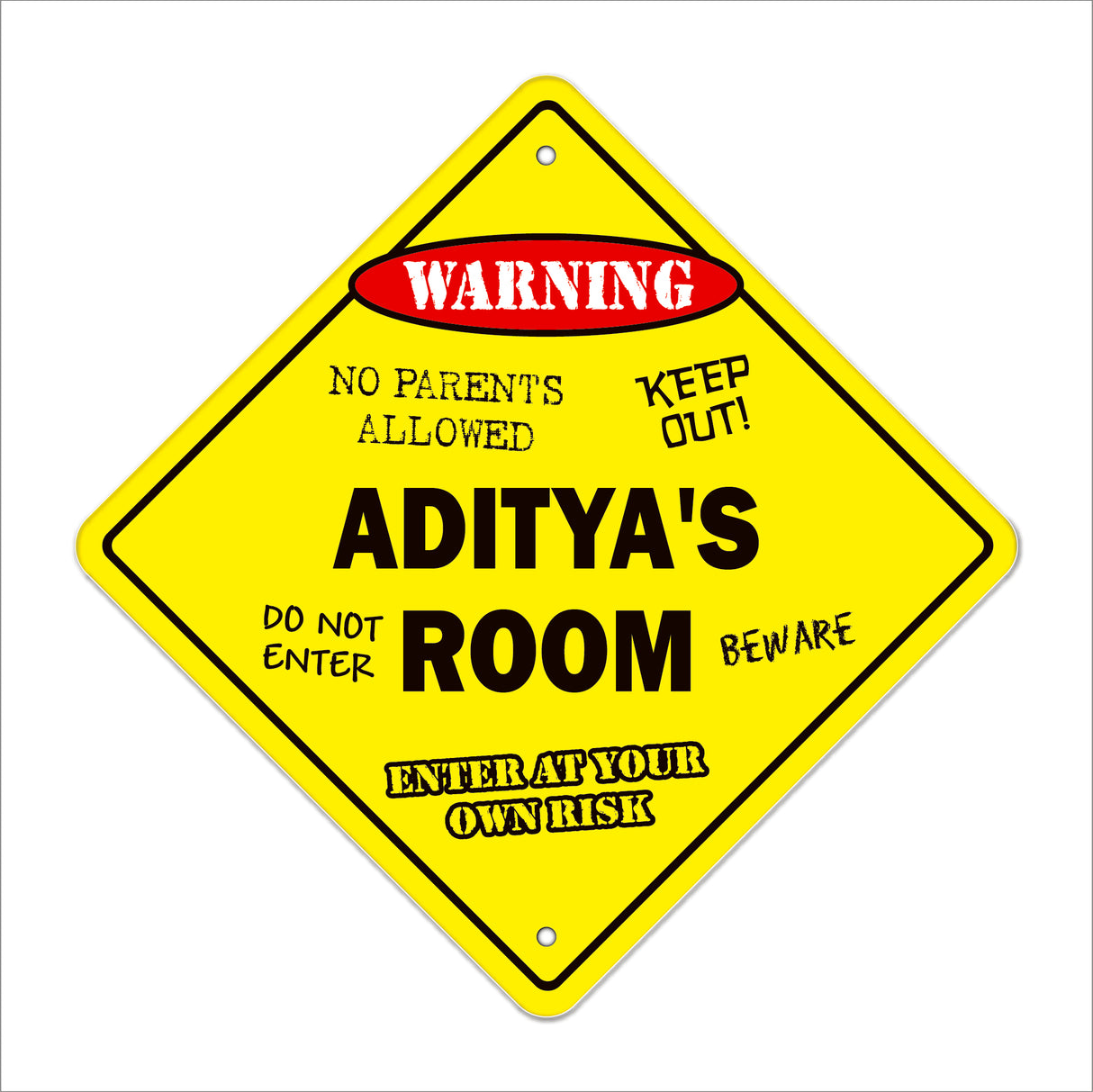Aditya's Room Sign