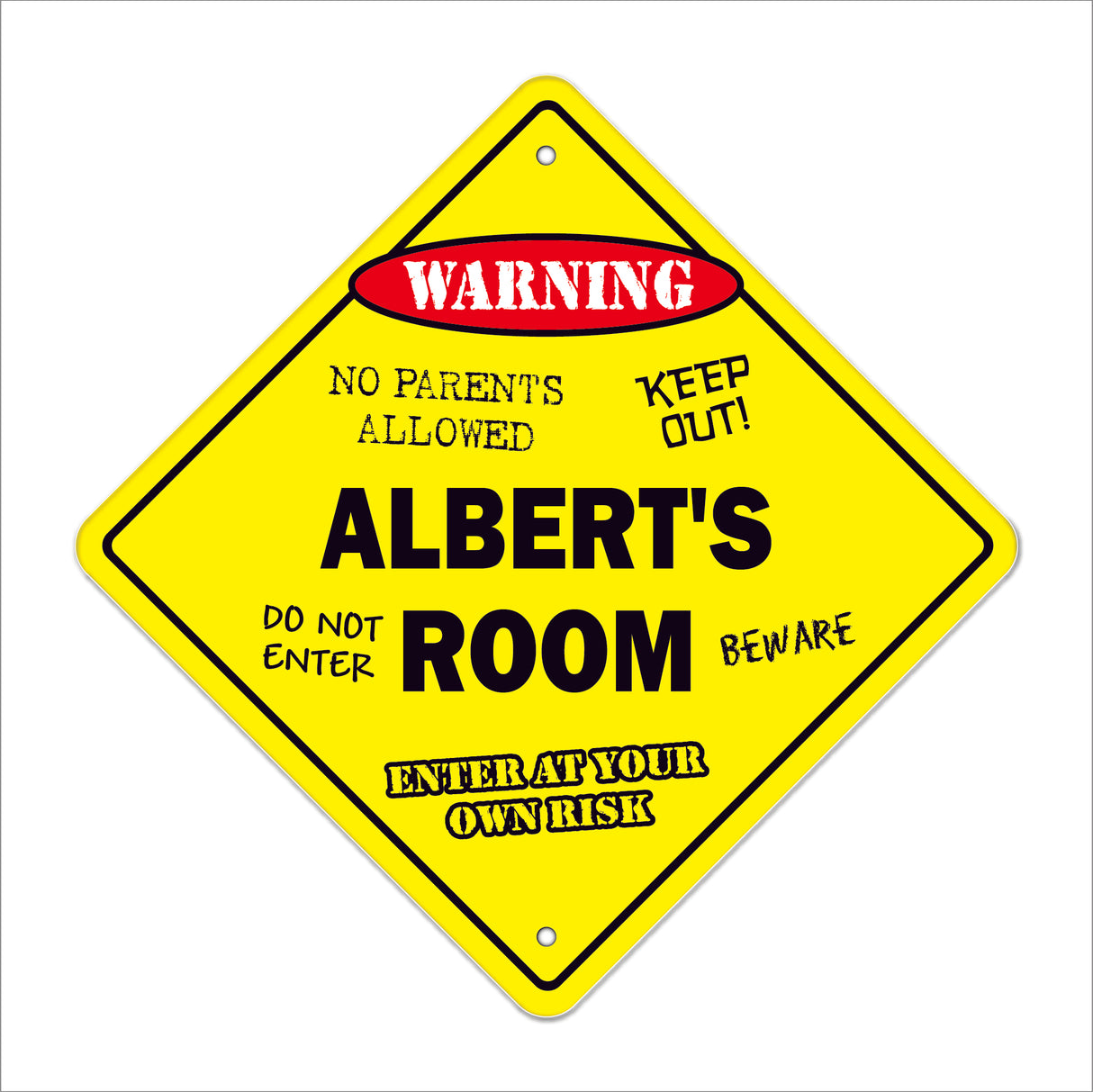 Albert's Room Sign