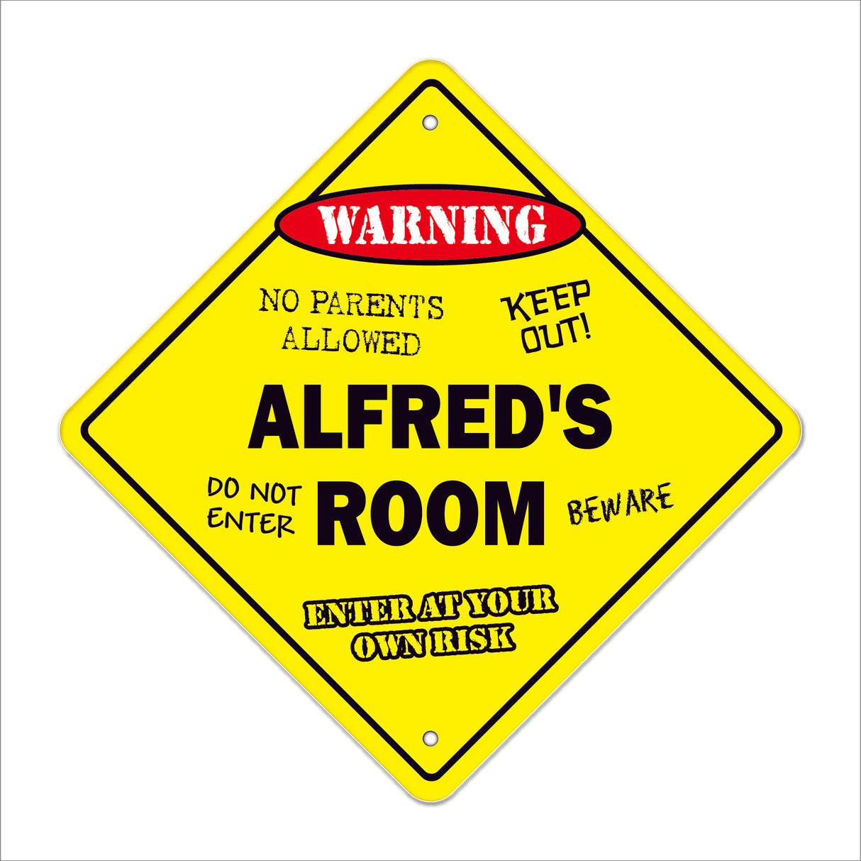 Alfred's Room Sign
