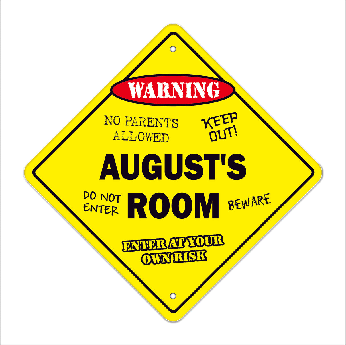 August's Room Sign