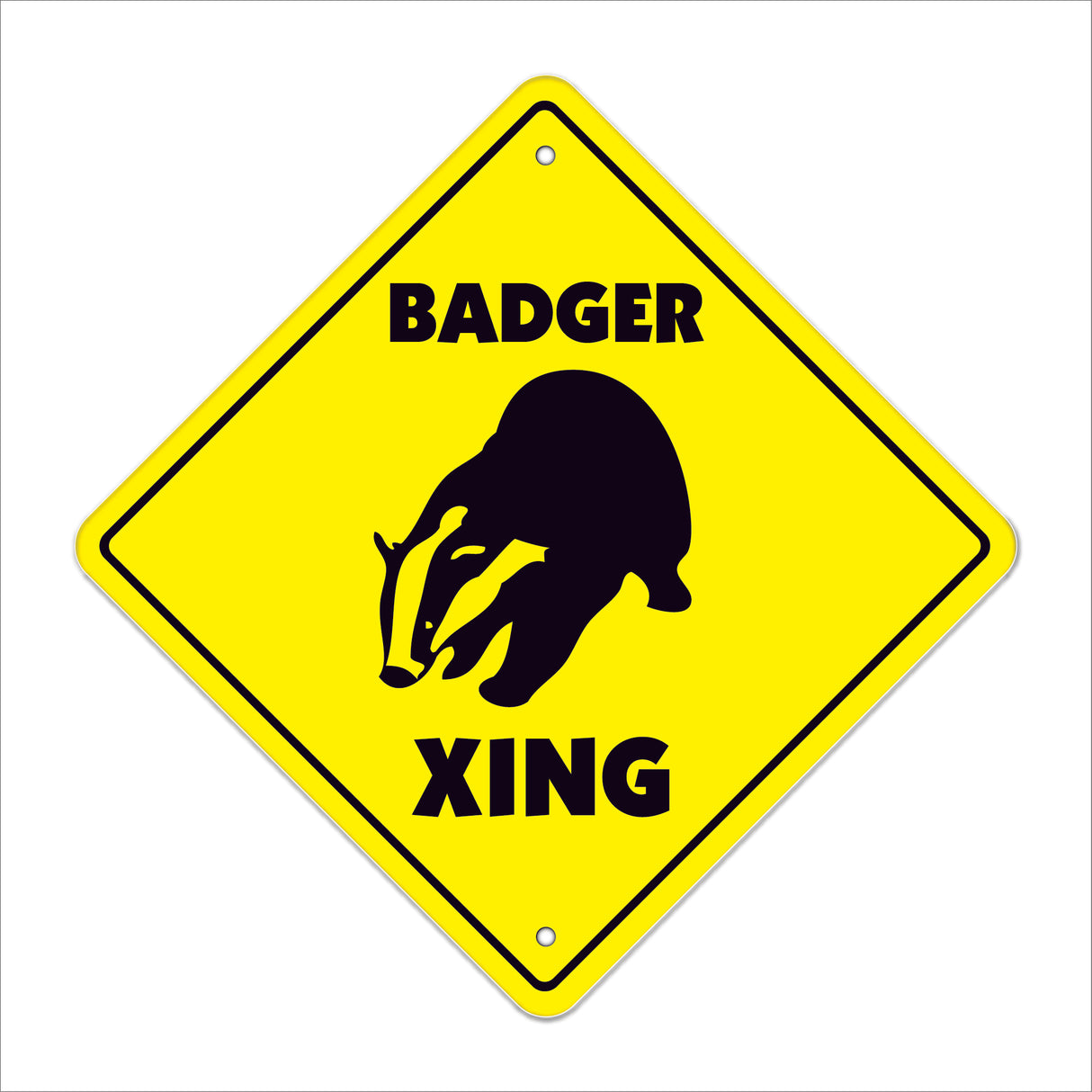 Badger Crossing Sign