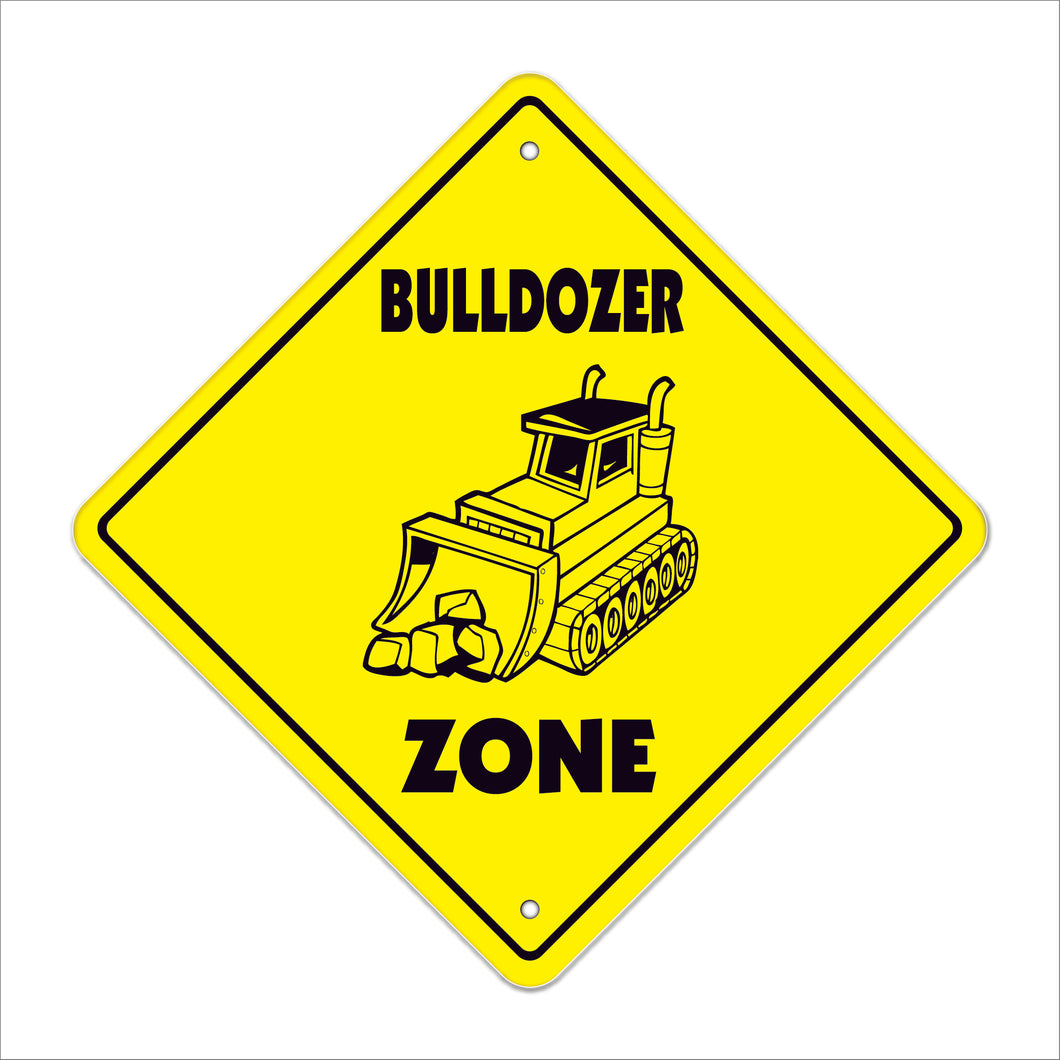 Bulldozer Crossing Sign