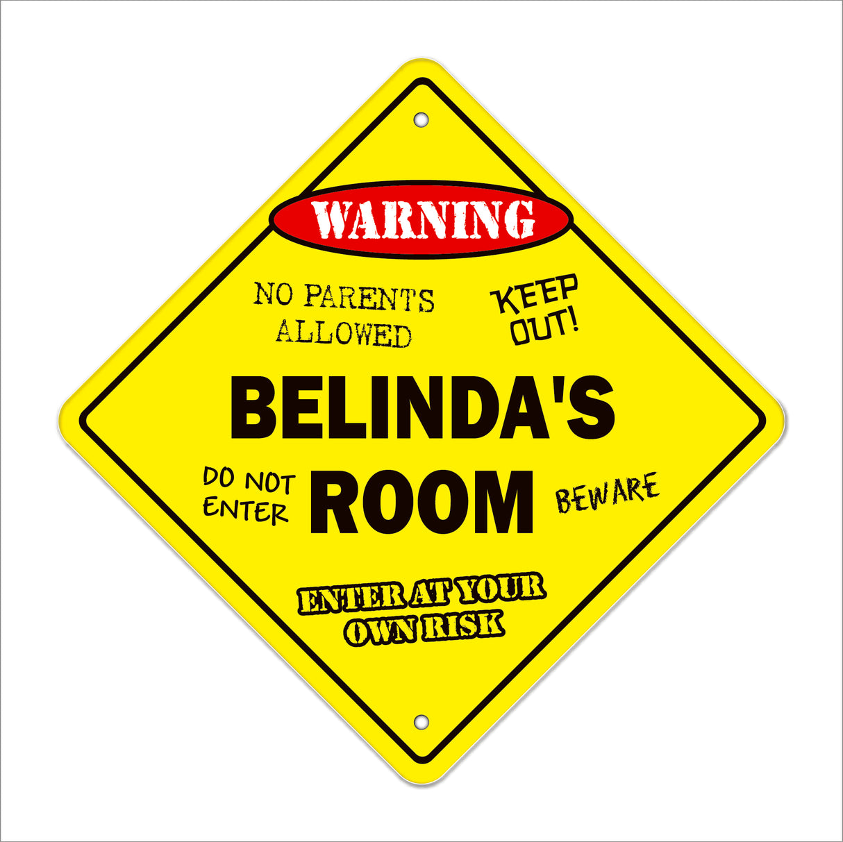 Belinda's Room Sign