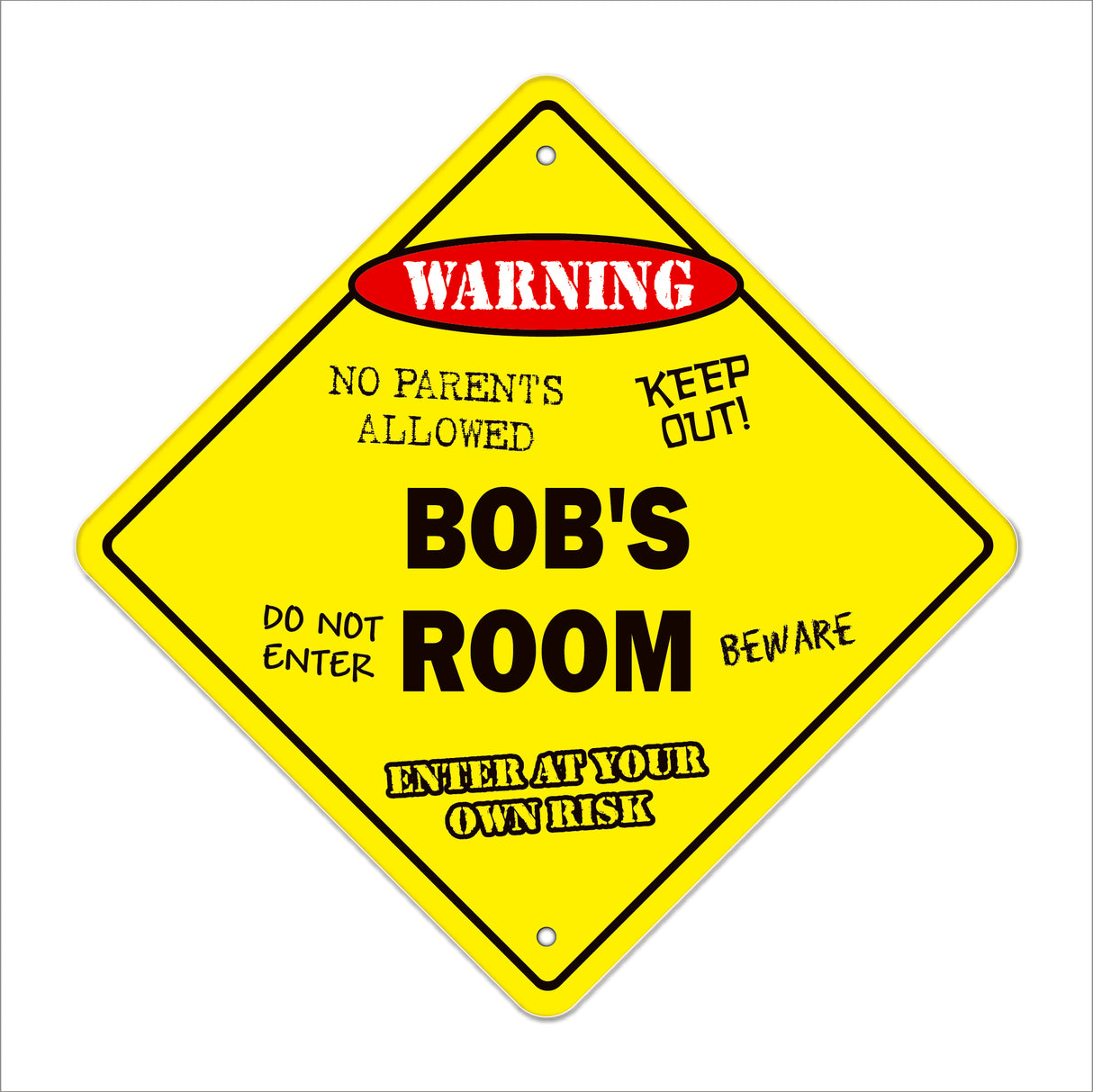 Bob's Room Sign