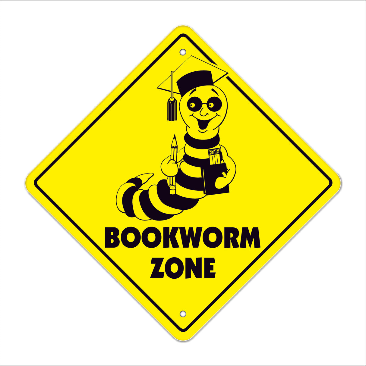 Bookworm Crossing Sign