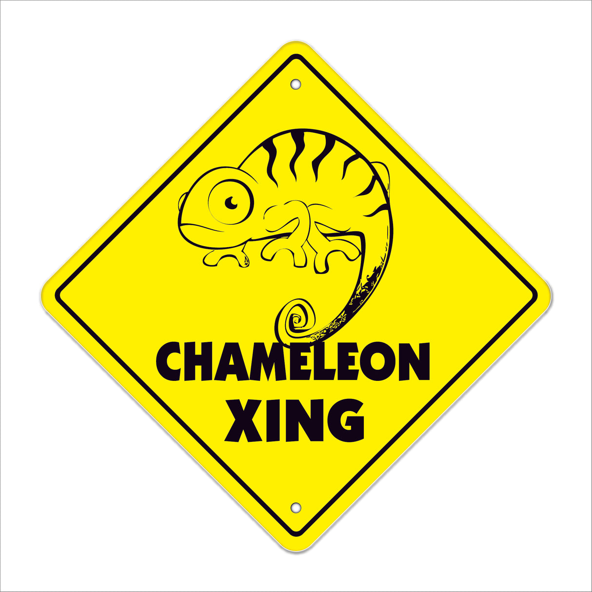 Chameleon Crossing Sign