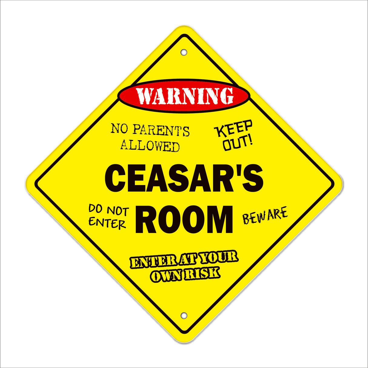 Ceasar's Room Sign
