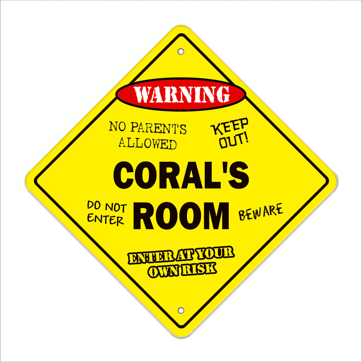 Coral's Room Sign