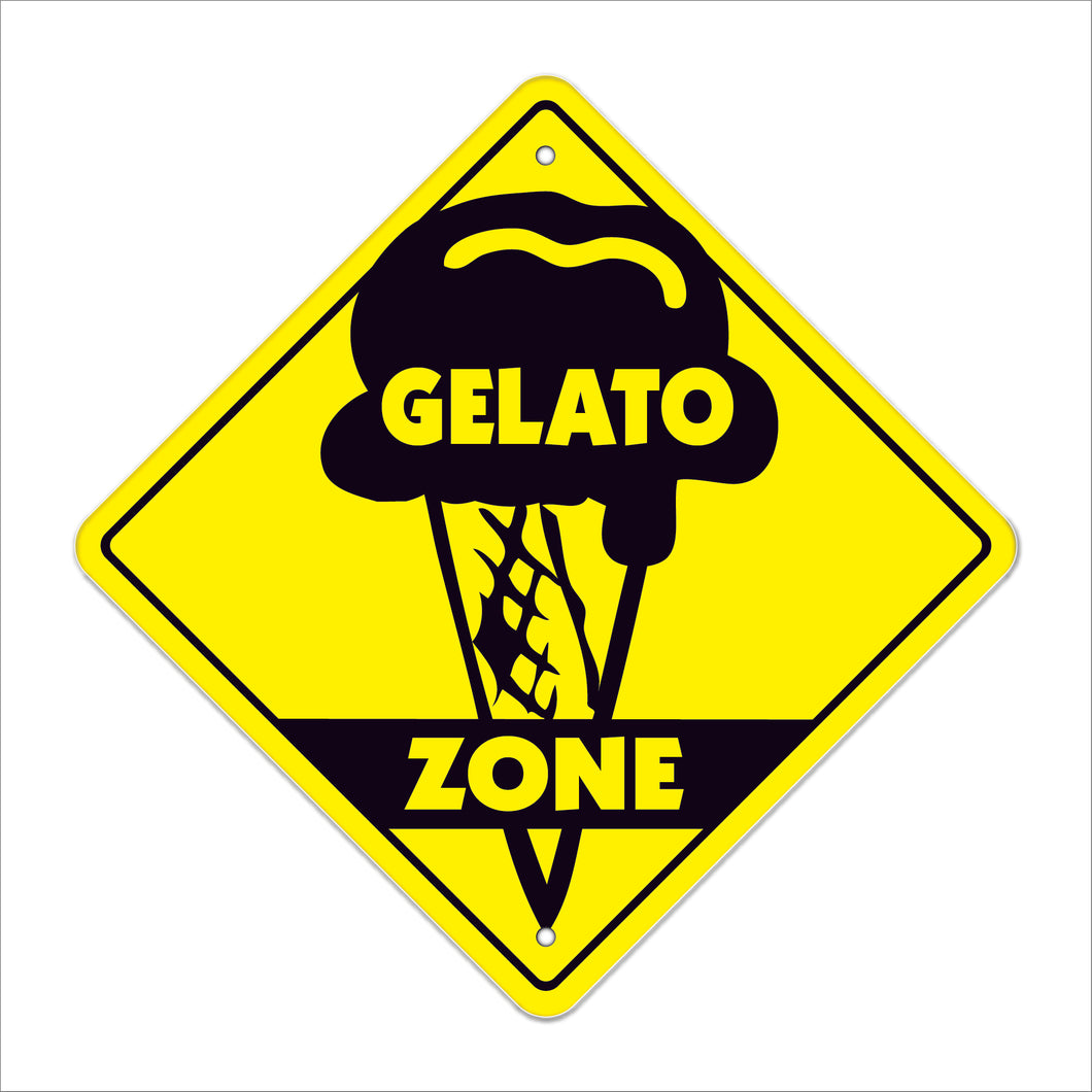 Gelato Crossing Sign
