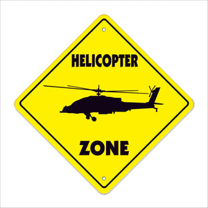 Helicopter Crossing Sign