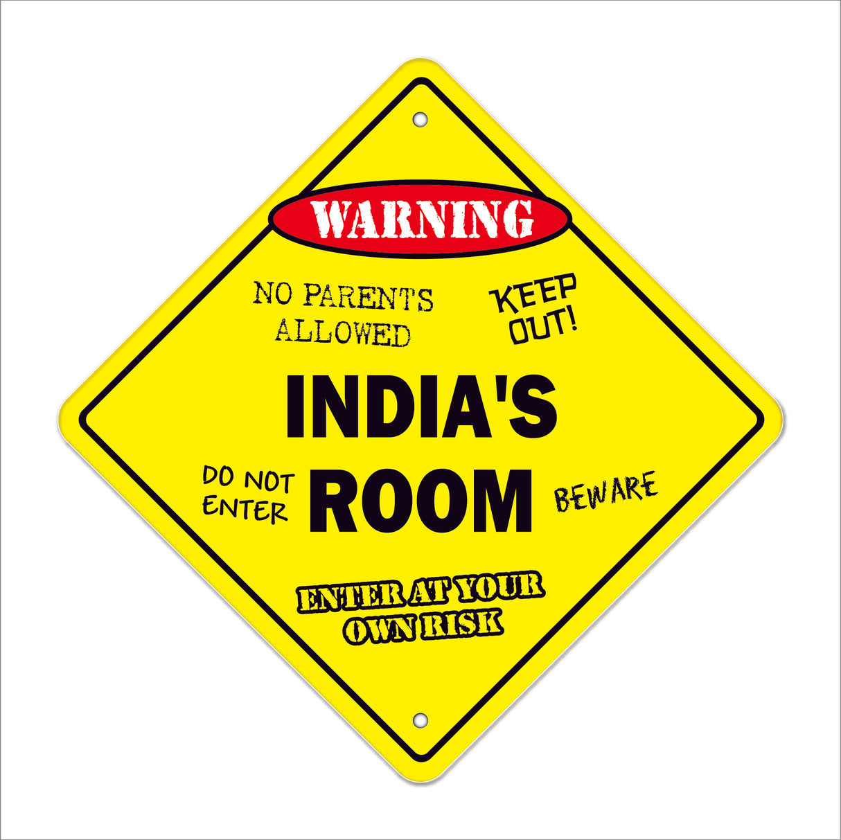 India's Room Sign