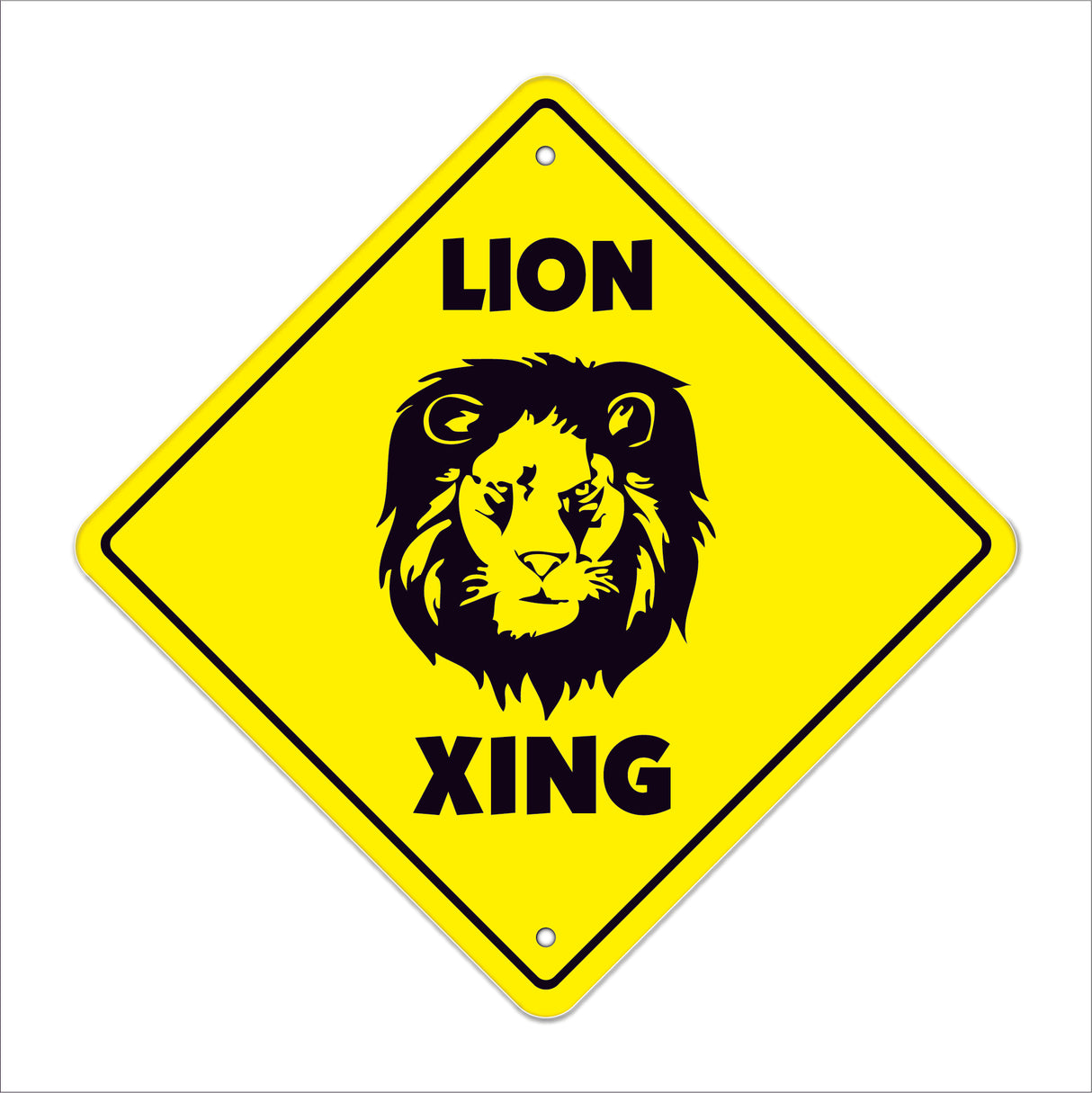 Lion Crossing Sign
