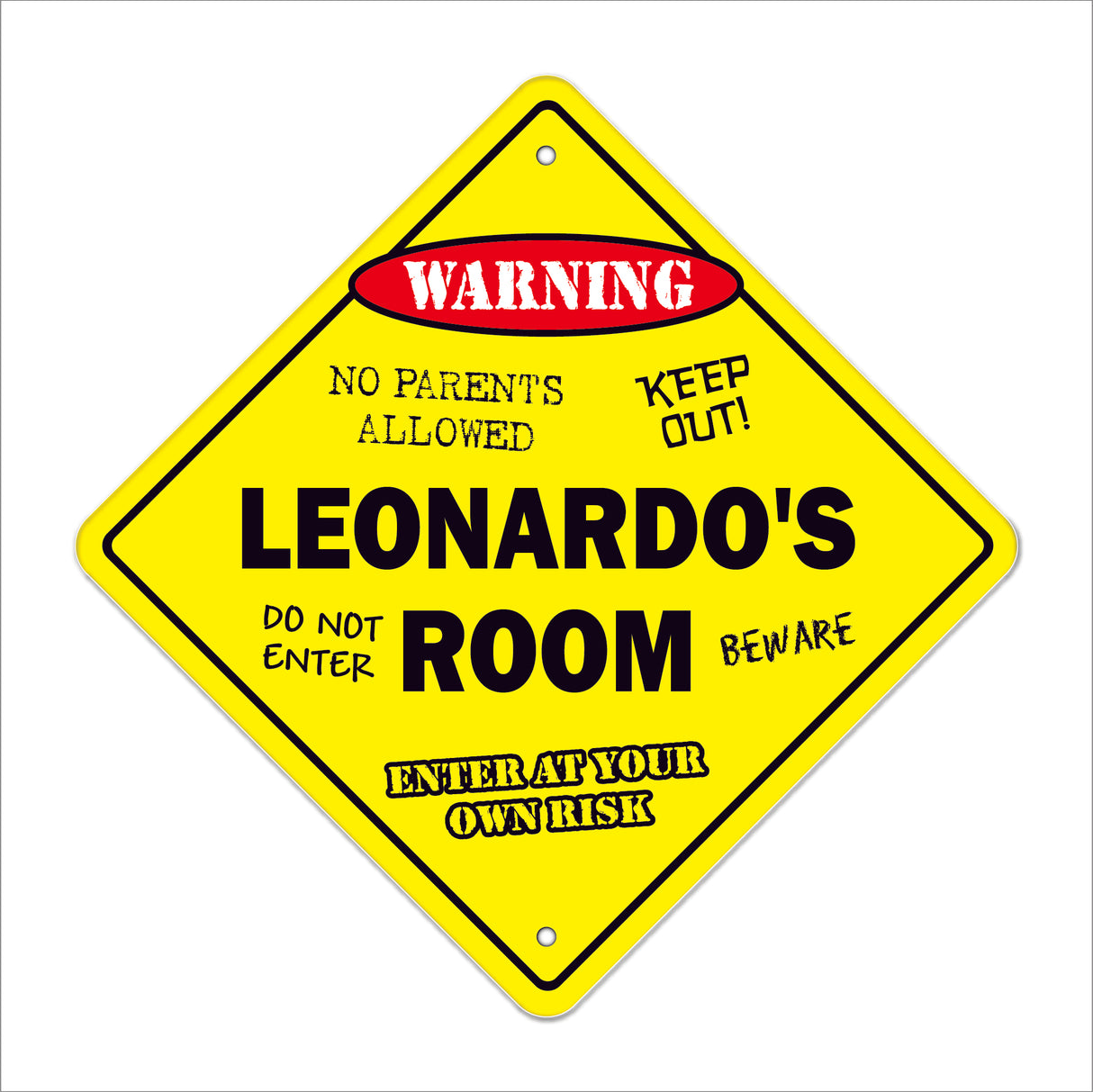 Leonardo's Room Sign